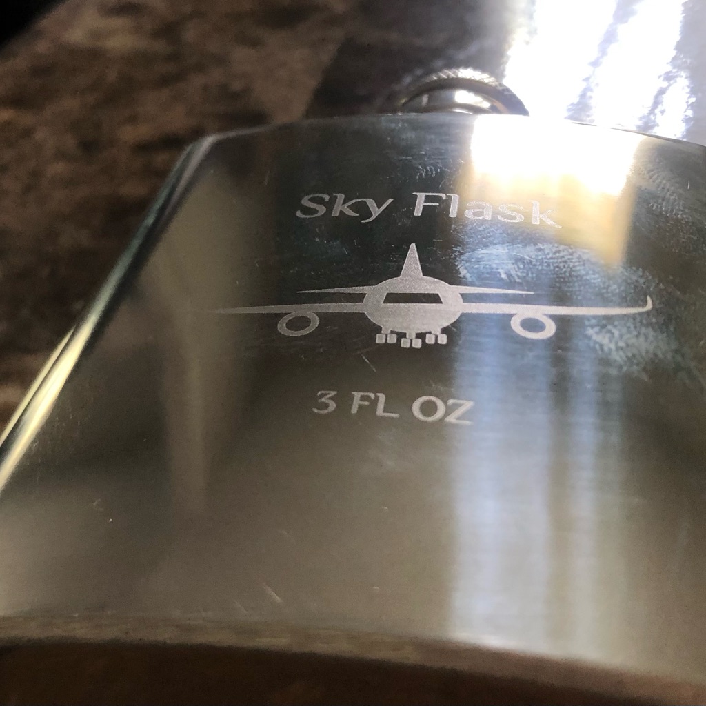 Nwot 3oz Stainless Steel Sky Flask